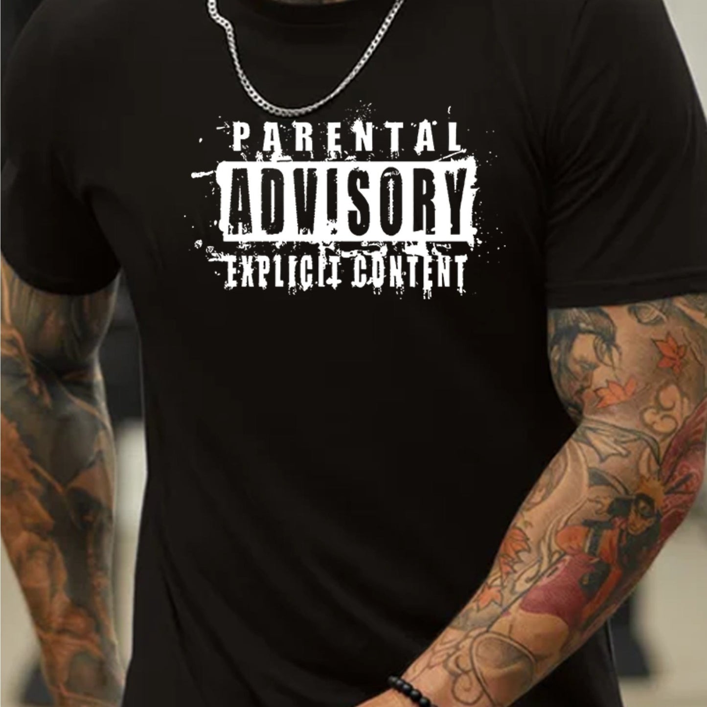 parental advisory explicit content casual summer T shirt