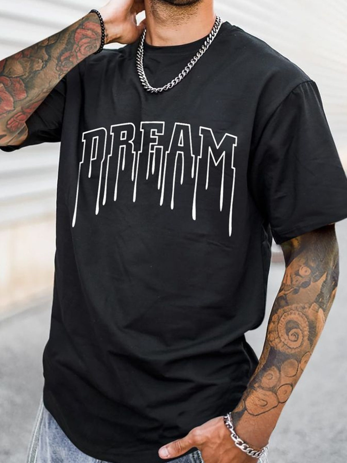 casual short sleeved round neck dream T shirt
