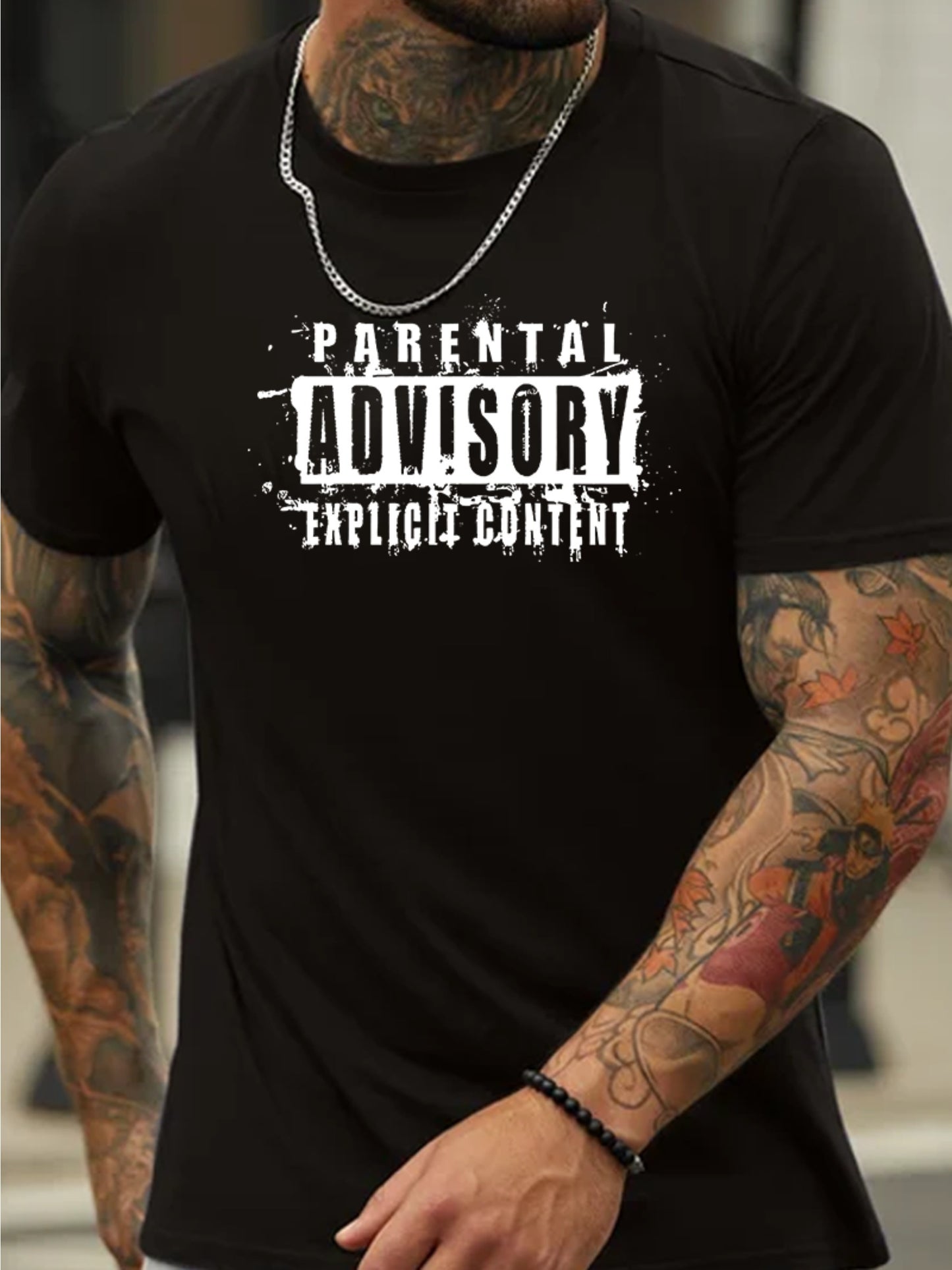 parental advisory explicit content casual summer T shirt