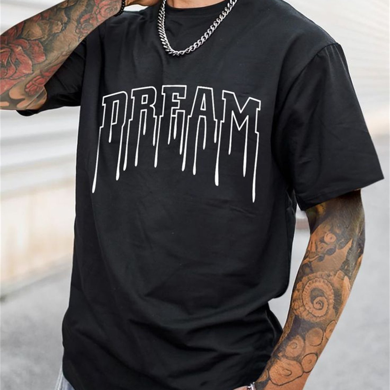 casual short sleeved round neck dream T shirt